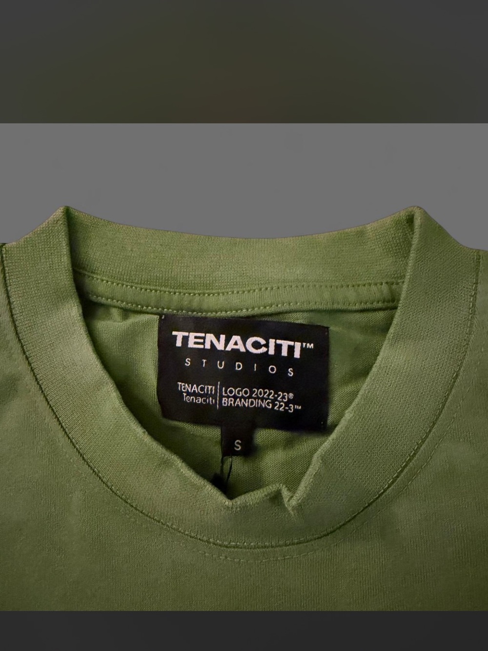 Tenaciti Studios Olive Green Short Sleeve Crewneck Tee